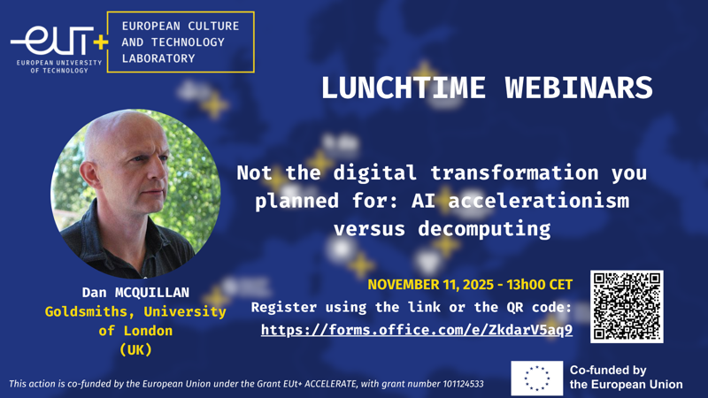 Dr. Dan McQuillan - Webinar: Not the digital transformation you planned for